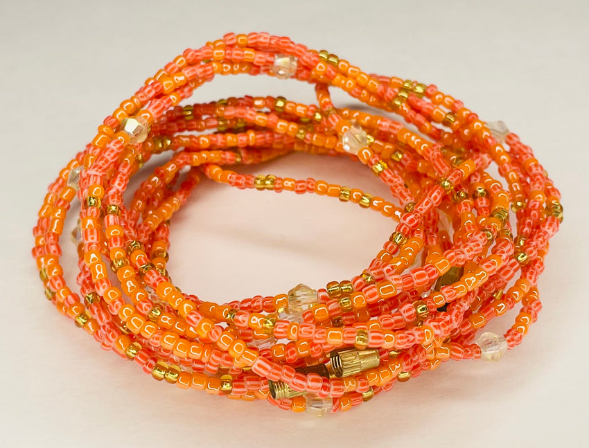 Pinkie Waist Beads ~ Peachy