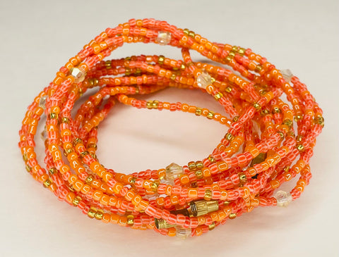 Pinkie Waist Beads ~ Peachy