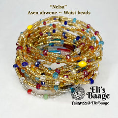 Nelsa Waist Beads ~ Silver