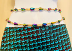 Dripp Waist Beads ~ Mardi & Gold