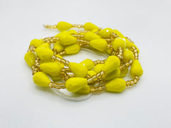 Dripp Waist Beads ~ Yellow & Gold