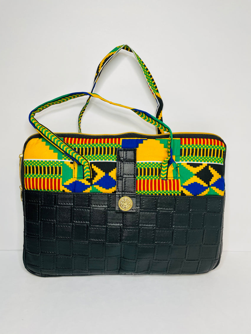 Kente ~ Black Cube Bottom