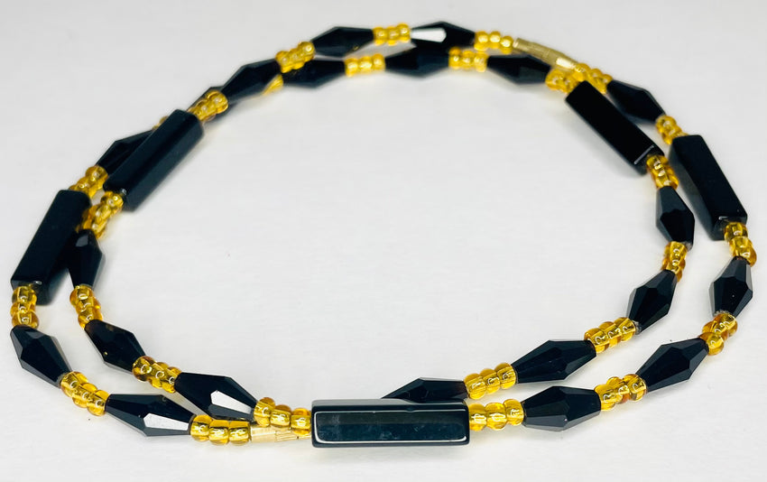 Onyx Deluxe Anklet