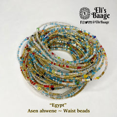 Egypt Waist Beads ~ Red